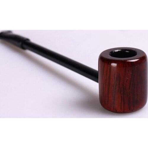 1 Pieces Fashion Wooden Smoking Pipe Red Wood Mini Pipe Tobacco Cigarettes Cigar Pipes Gift
