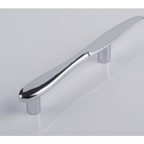 1pcs Creative Knife Fork Spoon Design Zinc Alloy Kitchen Cabinet Handles Cupboard Drawer Knobs Furniture Handles Hardware
