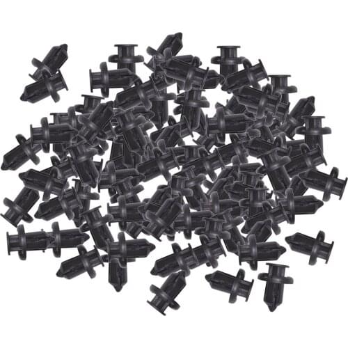100 Sets Universal Automotive Push-type Pin Rivet Trim Clip Mud Flaps Body