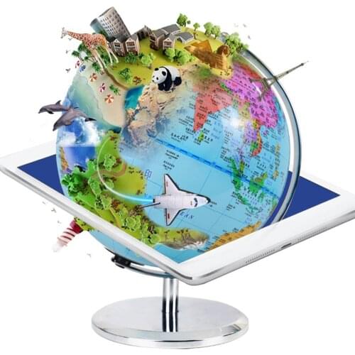 3 In 1 Smart World Globe AR Augmented Reality Interactive Globe For Explore Illuminated AR Globe For Kids Learning