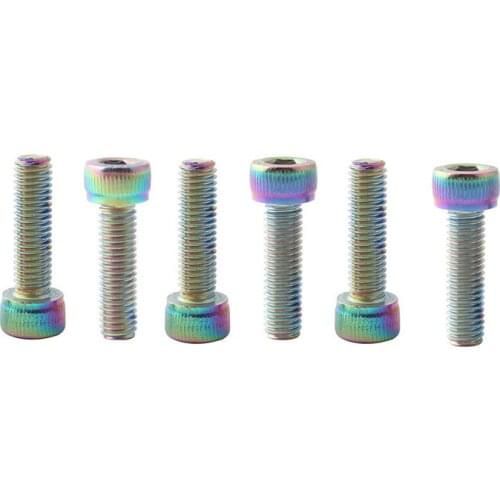 6Pcs Bike Stem Bolts M5X18mm Stainless Steel Handlebar Stem Screw MTB Road Fixed Gear