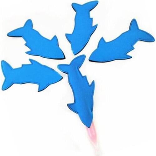Shark Neoprene Popsicle Holder Fish Ice Pop Sleeves Freezer Blanks Kids Summer Birthday Party Favors