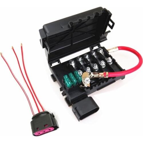 Car Accessories AC AD Battery Circuit Fuse Box Cable harness Wire Plug For Bora Golf 4 MK4 Beetle Octavia Seat Leon Toledo A3 S3