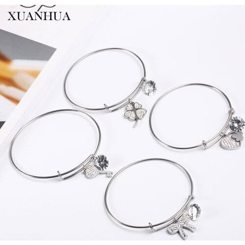 XUANHUA Stainless Steel Jewelry Woman Vogue 2019 Adjustable Bracelets Bangles For Lovers Charm Fine Jewelry Accessories Bohemian