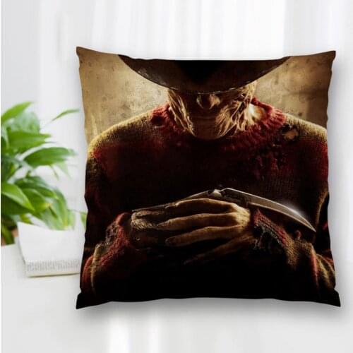 New Custom Decorative Pillowcase Horror Movie A Nightmare On Elm Street Square Zippered Pillow Cover Best Nice Gift 40x40cm