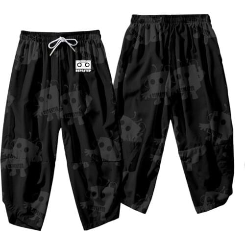 Mens Hip Hop Casual Harem Pants Streetwear Trousers Men Casual New Black Print Sweatpants Plus Size S-6XL