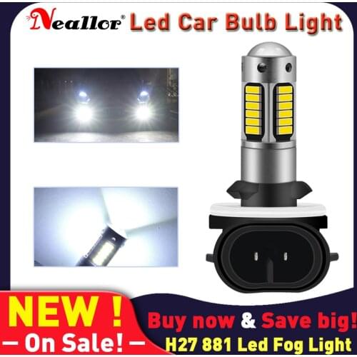 H27 880 881 Led 12v Super Bright Canbus Pairs Fog Light Drl H1 H3 Ice Bulbs On Car Auto Diode Lamps For Chevrolet Aveo Cruze Vw