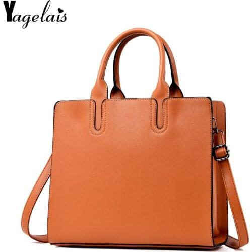 Leather Handbags Big Women Bag High Quality Casual Female Bags Trunk Tote Spanish Brand Shoulder Bag Ladies Large Bolsos