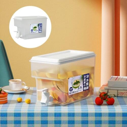 Summer Water Jug for Hot Cold Lemonade Juice Beverage Jar Ice Tea Cold Drink Pitcher BPA free