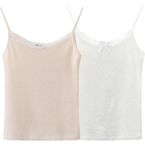 Sweet Women Soft Cotton Square Collar Sling 2021 Summer Fashion Ladies High Street Sexy Sling Plaid Short Sling Top