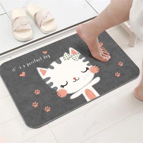 Cartoon Doormats Rugs Entrance Door mats For Home Bathroom Living Room Stair Kitchen Bedroom Hallway bathroom Non-Slip Carpets