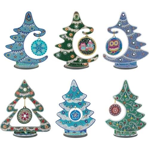 Crystal Christmas Tree Diamond Painting Craft ChristmasDecoration DIY Diamond Painting Kit Home Ornaments Christmas Gifts 24x30