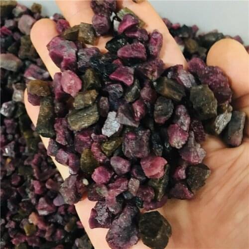 100g natural crystal Color tourmali stones and minerals reiki healing crystal raw gemstone specimen for making jewelry