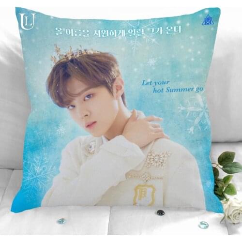 New Custom Produce X 101 Pillowcases Printed Square Pillowcase Home Decorative Zipper Pillow Cover 35X35cm40X40cm(One Side)