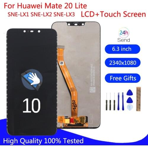 6.3" Display For Huawei Mate 20 Lite LCD Display Mate20 Lite SNE-LX1 Touch Screen For Huawei Mate 20 Lite Display With Frame