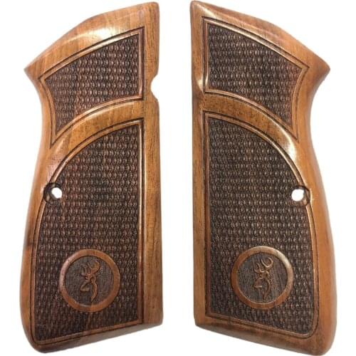 Belgium Browning Hp 14 Compatible Custom Model Orthopedic Browning Laser Cut Wooden Grip Mod73