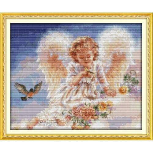 The Continuation Of Life Chinese Cross Stitch Kits Ecological Cotton Clear Stamped Printed DIY Christmas Gift Wedding Decoration