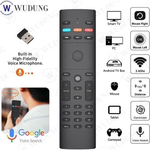 Newest G40S Air Mouse Google Voice Microphone Gyroscope 2.4G Wireless 33 Keys IR Learning G40 Remote Control for Android TV Box
