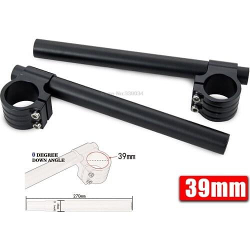 Adjustable 1" 39mm Motorcycle Handlebar Clip On Fork Tube For Harley Davidson XL Sportster Dyna 1993 1995 1998-2005