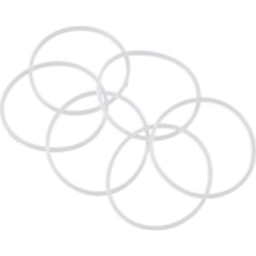 New Replacement Gaskets Rubber Seal Ring for ic Blender Flat/Cross 6 Pack