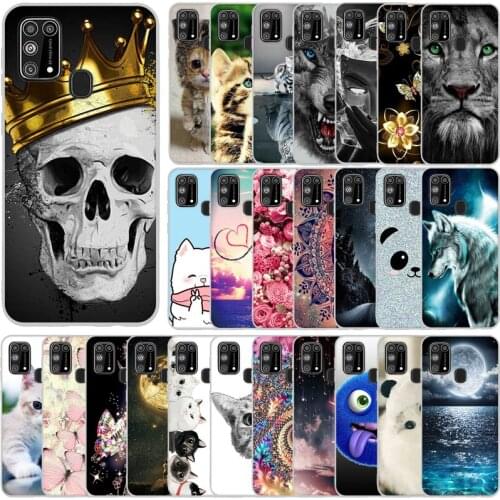 Silicon Shell Case For Samsung M31 Cases Full Protection TPU Back Cover On For Samsung Galaxy M31 M315F M 31 Bumper Phone Coque