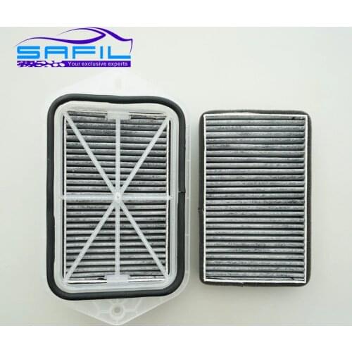 2 Holes Cabin carbon Filter for Vw Sagitar CC Passat Magotan Golf Tiguan Touran Audi Skoda Octavia External 2 Filters #ST100