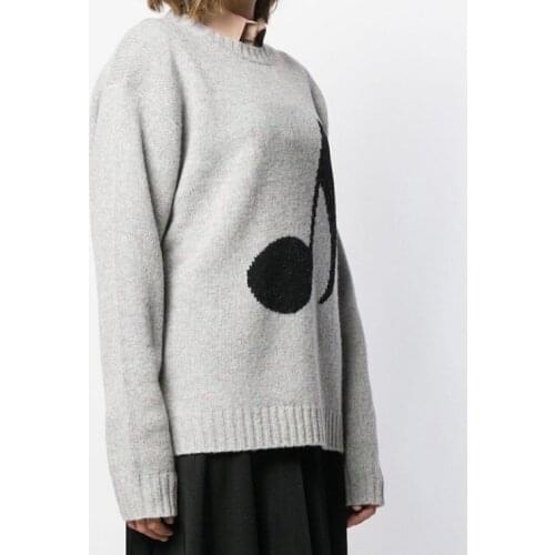 Women Knitted Sweater O-Neck Loose Pullover Lady Top Unisex Knitwear Jumpers 2021 New