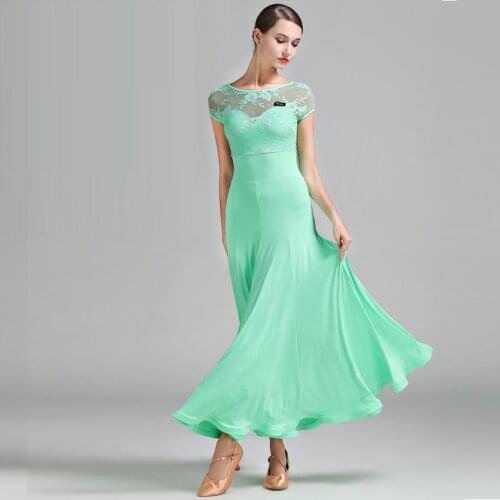Colors Green Ballroom Dress Woman Foxtrot Dress Ballroom Waltz Dresses Lady Dancing Spanish Flamenco Dress Dance Wear