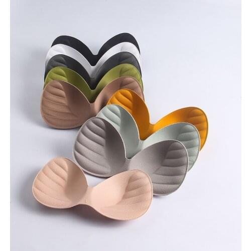 1Pair Women Summer Swimsuit Padding Inserts Sponge Foam Bra Pads Chest Cup Breast Bra Bikini Removeable Thicken Insert Chest Pad