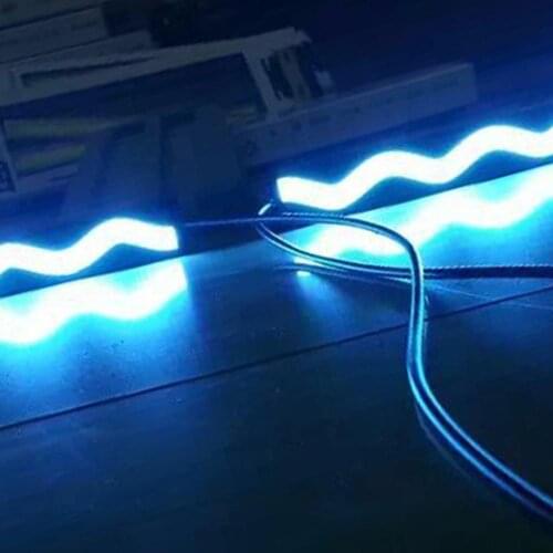 1Pc Ultra Thin Waterproof Wave-Type COB LED Car Running Light Bar LED DRL Exquisitely Designed Durable Gorgeous