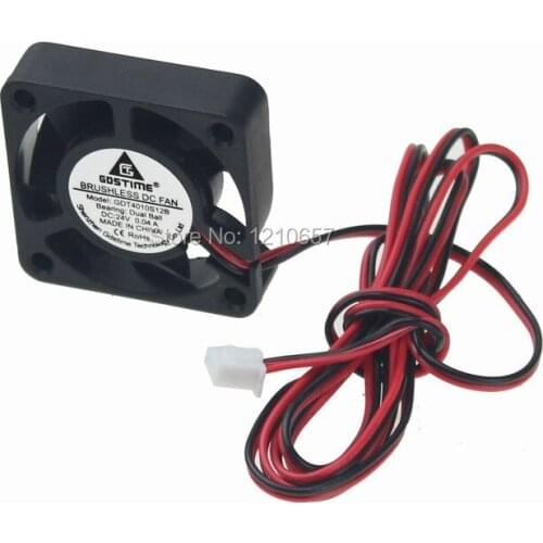 10Pieces lot Gdstime 1m wire 3D Printer Ball 24v Cooling Fan 40mm 40x10mm Extruder Electronics Prints