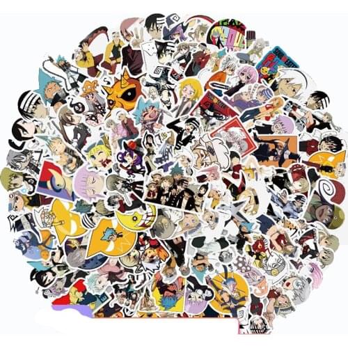 100PCS Japan Anime Soul Eater Stickers For Guitar DIY Luggage Laptop Skateboard Motorcycle Bicycle Decal suitcase Stickers