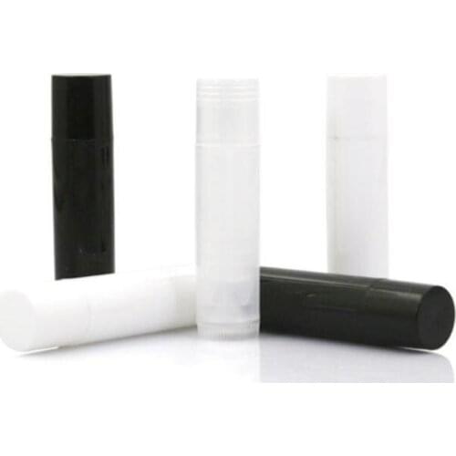 1000 Pcs/Lot 5ml Cosmetic Empty Chapstick Lip Gloss Lipstick Balm Tube + Caps Container Wholesale