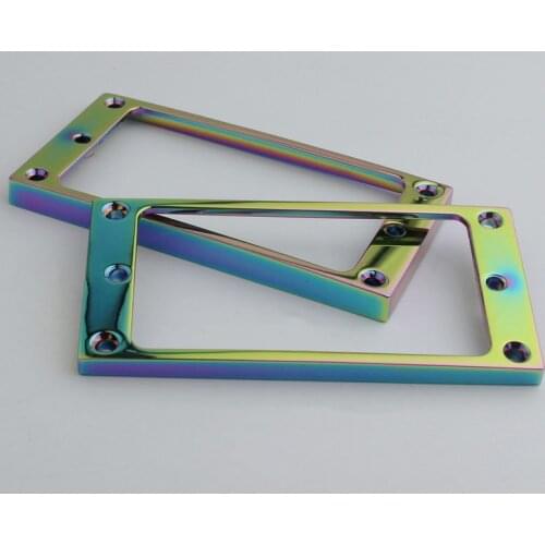 2 PCS Pickup Mounting Rings for Humbucker Pickups Cover Frame Flat Top Set Replacement Electric Guitar or Bass chameleon