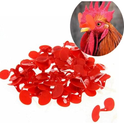 20pcs Cocks Chicken for Glasses Spectacles Pheasant Chicken Hen Mouth Cock Glasses Ring Anti-pecking Blinders Farming Tools