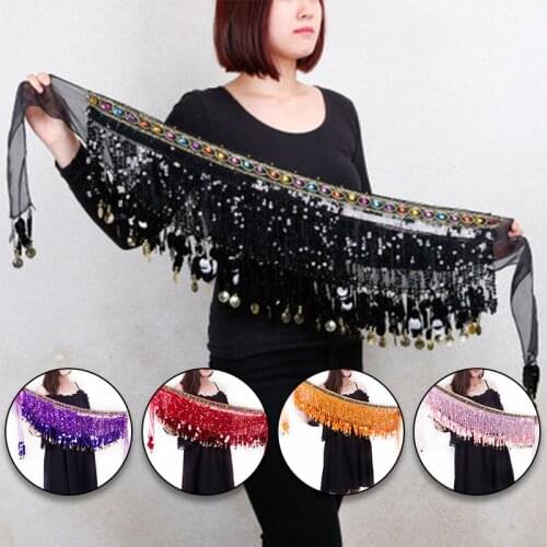 165cm Length Lady Women Belly Dance Body Chain With Shiny Tassel Dance Party Performance Wear Props Party Supplies Belts