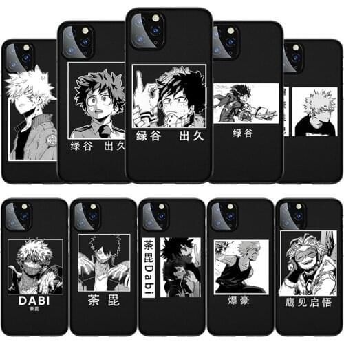 My Hero Academia Phone Case for IPhone 11 12 X XR XS Pro MAX SE2020 6 6S 7 8 Plus Anime Dabi Katsuki Deku Apple Case Coque