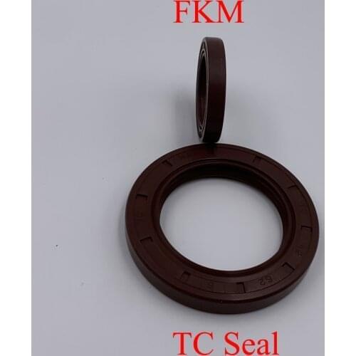 25*32*7 25x32x7 25*37*6/7 25x37x6/7 Brown Fluoro FKM Fluorine Rubber Spring 2 Lip TC Ring Gasket Radial Shaft Skeleton Oil Seal