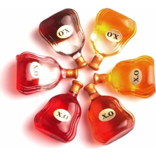 10Pcs Mixed Resin Wine Bottle Decoration Crafts Kawaii Cute Flatback Cabochon Embellishments For Scrapbooking DIY Accessories