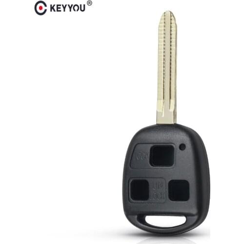KEYYOU 10x 3 Buttons Remote Key Shell For Toyota YARIS HIACE COROLLA AVENSIS CAMRY