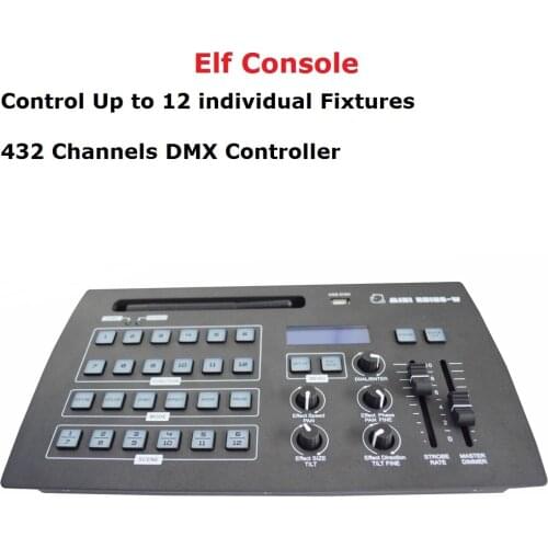 432 Channel Elf Console DMX Stage Lighting Controller For 12Pcs Individual Fixtures Stage Wedding Events Lighting Controller