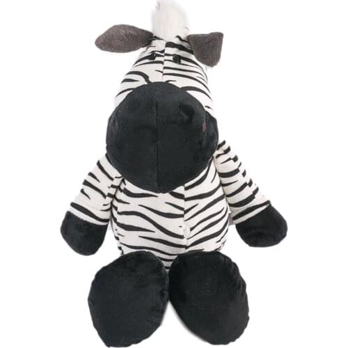 25cm Cartoon Animals Stuffed Doll Plush Zebra Animal Dolls Kids Bedroom Hanging Wall Decoration Christmas Toy Gifts