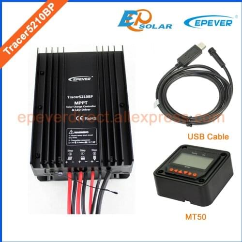 Mppt 20A 24V solar controller Tracer5210BP USB cable and MT50 Meter New series EPEVER BP series Controller waterproof IP67
