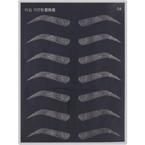 NEW Microblading Practice Skin Comestic Permanent Makeup Tattoo Latex Fake Skin with Brows Template for Starter Training