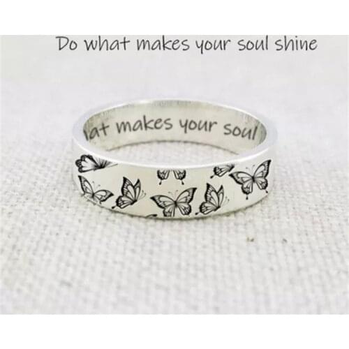 2021 New Vintage Butterfly Rings for Women Men Bohemian Delicate Handmade Carved Ring Engagement Wedding Jewelry Gift Sets