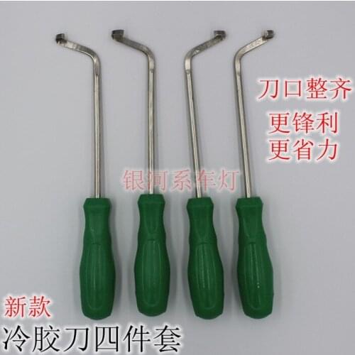 New type Headlamp cold glue knife for headlamp truck Cleaning cutters 4pcs one set car refit tool NO.A0822