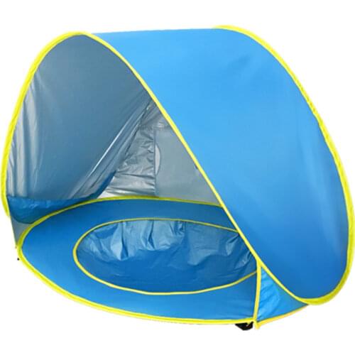 Beach Tent Portable Waterproof Build Sun Awning UV-protecting Tents Kids Outdoor Traveling Sunshade Play House Toys