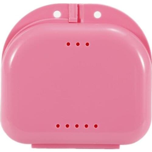 Denture Bath Box Organizer False Teeth Appliance Container Storage Boxes Dentures Cleaner Denture Bath Storage Box Case