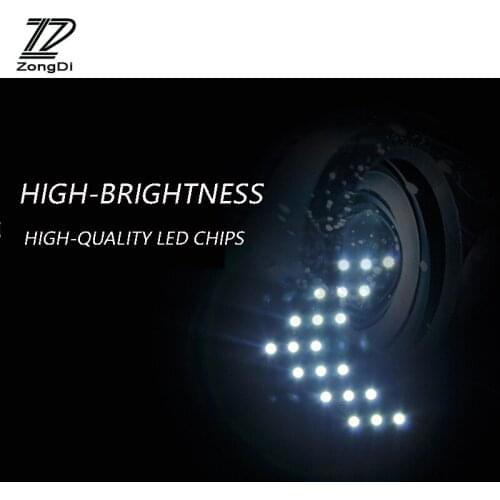ZD 2pcs/set Car Signal Turning H7 Light Rear Mirror Sticker For Renault Megane 2 3 Duster VW Touran Passat B6 Golf 7 T5 T4 Fiat