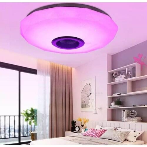 110-220V Modern RGB LED Ceiling Lights Home lighting 36W 80W APP Bluetooth Control Music Light Bedroom Lamps Smart Ceiling Lamp